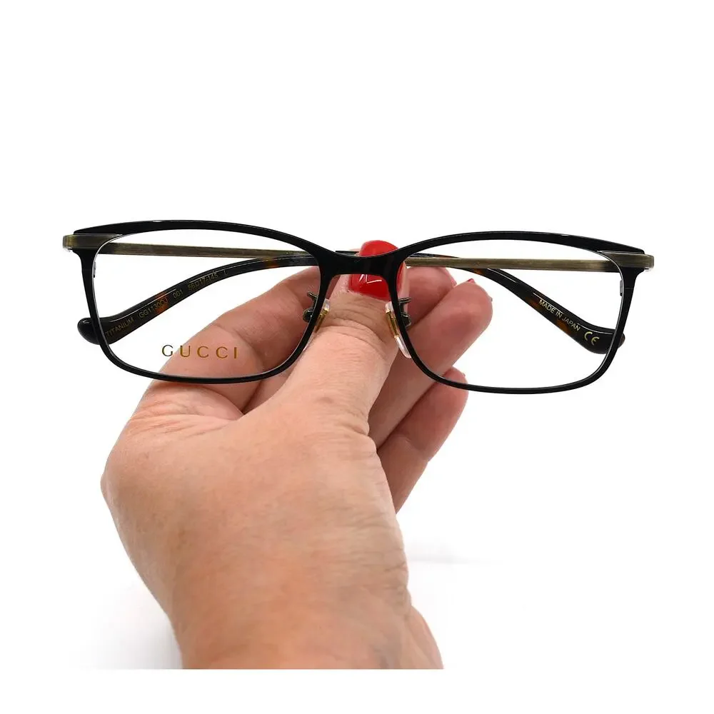 NEW GUCCI GG1130OJ 001 TITANIUM BLACK AUTHENTIC EYEGLASSES FRAME